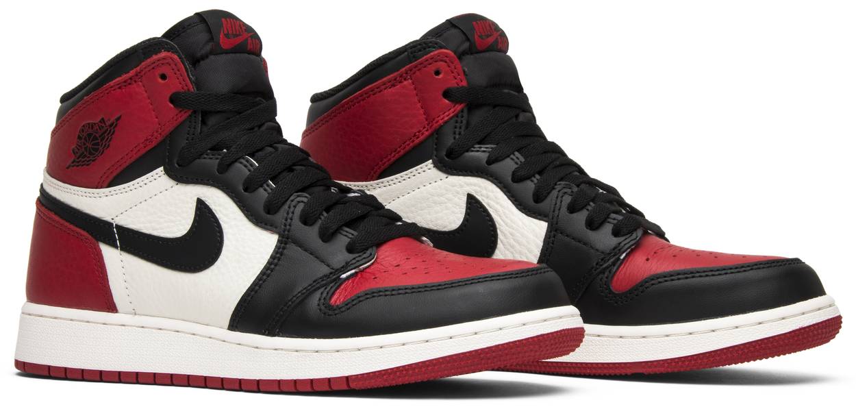 Air Jordan 1 Retro High OG BG 'Bred Toe' - Air Jordans - 575441 610