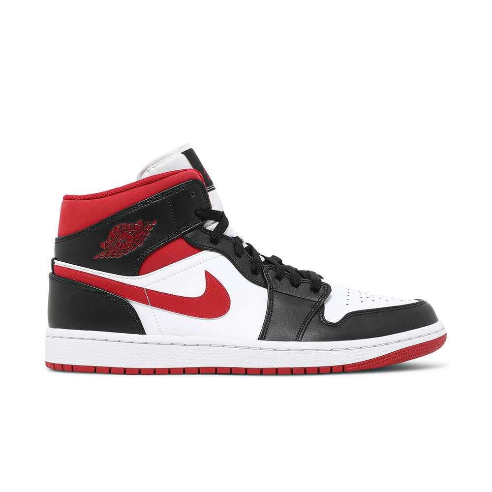 Nike Air Jordan 1 Mid Banned Black Red White 554724-074 Mens and