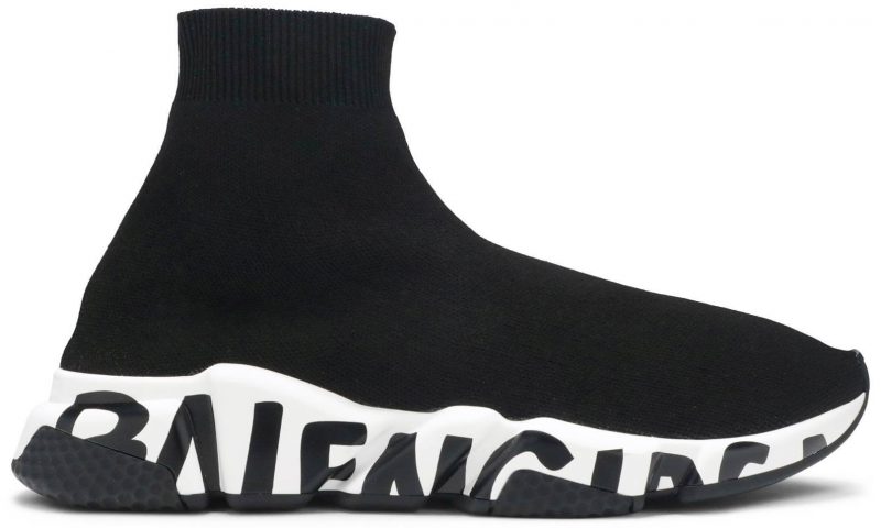 balenciaga speed trainer black graffiti