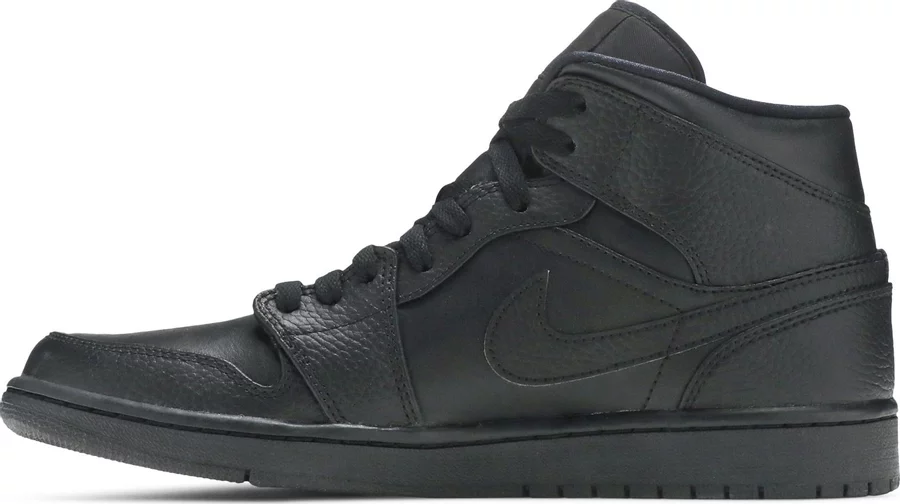 Air Jordan 1 Mid 'Triple Black' - Air Jordans - 554724 091