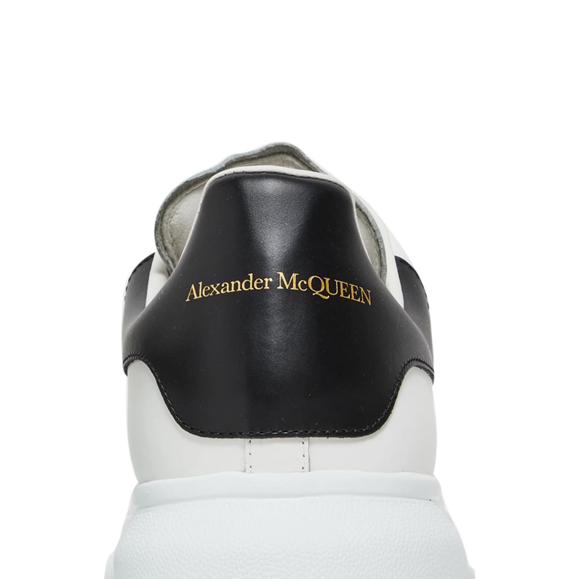 Alexander McQueen leather logo-print lace-up sneakers - Joseph