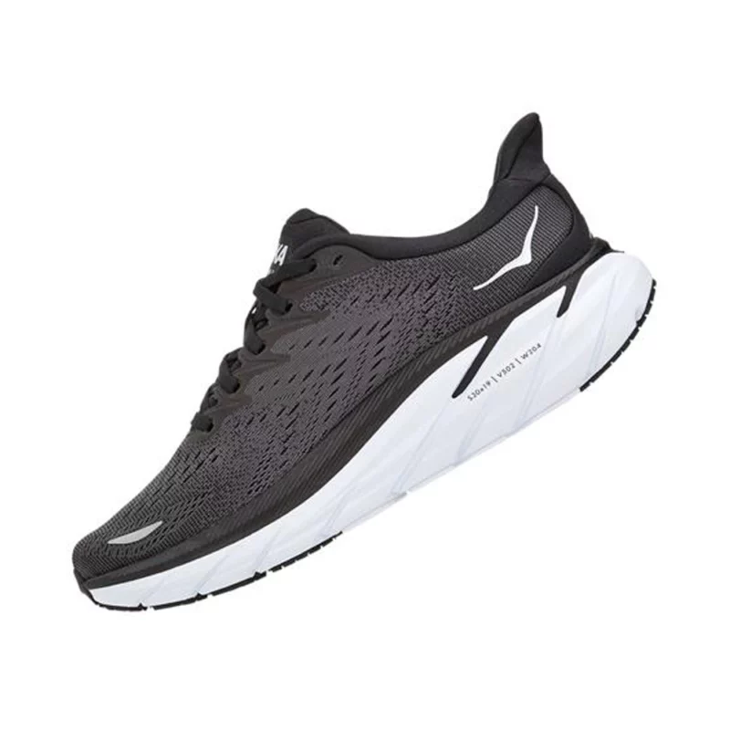 Hoka One Clifton 8 Women's Wide D Black and White