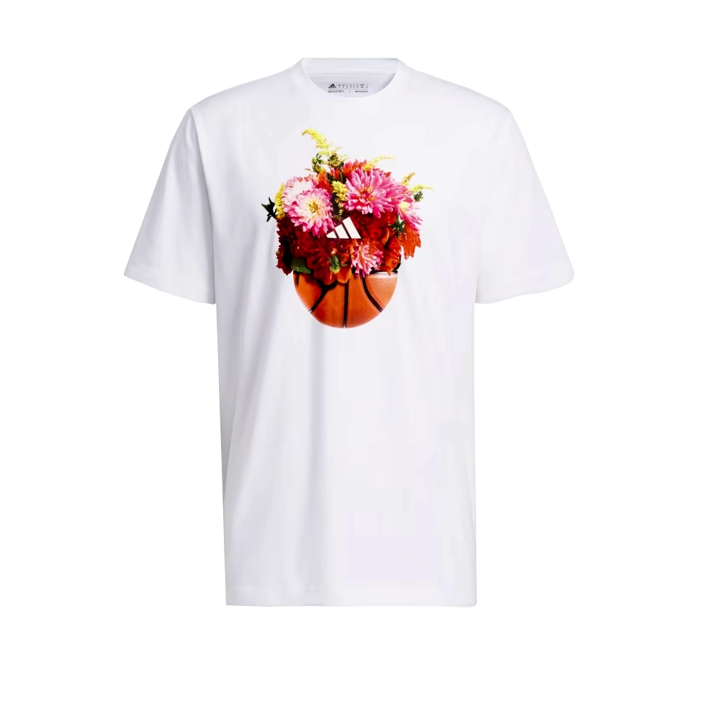 Adidas Floral Hoops Graphic Tee M