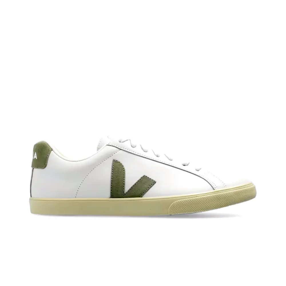 Veja Esplar Logo White/sage green M