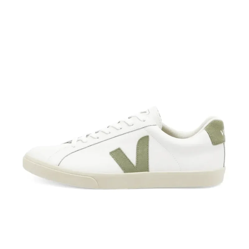 Veja Esplar Logo White/sage green M