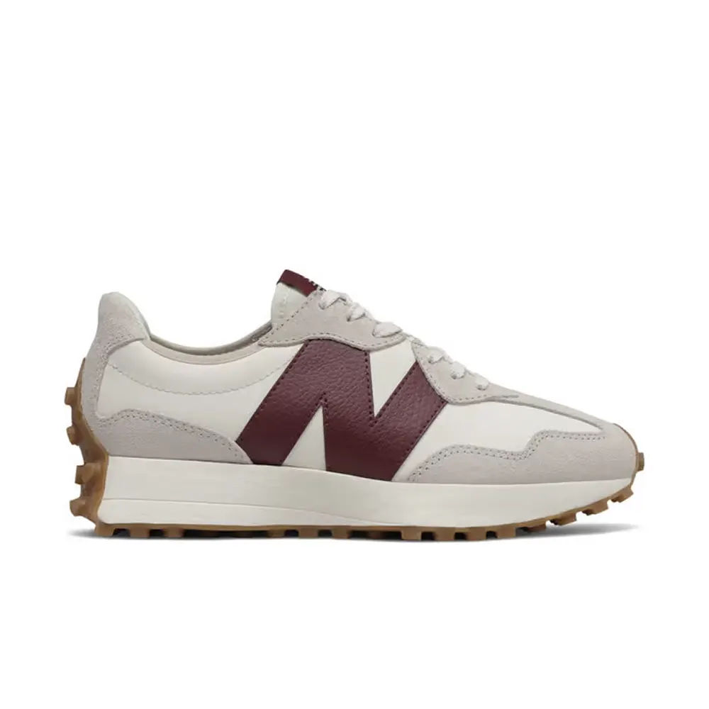 Wmns 327 'White Dark Red'