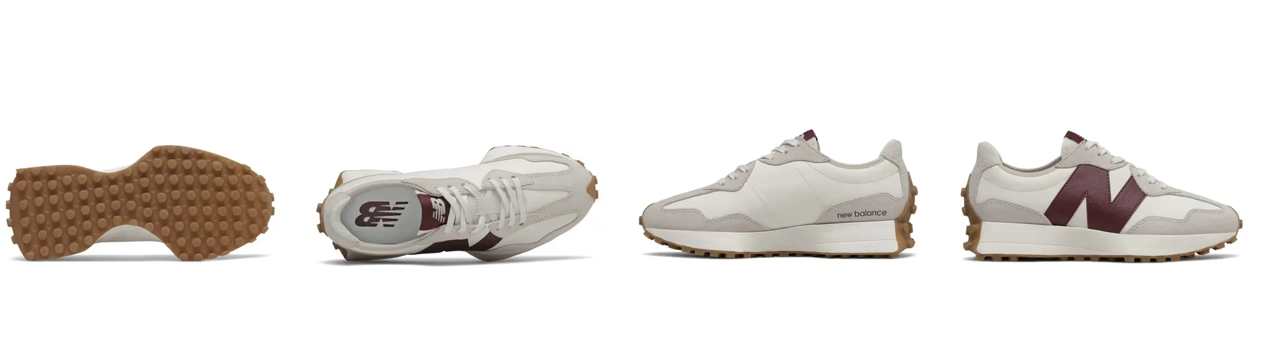 Wmns 327 ‘White Dark Red’