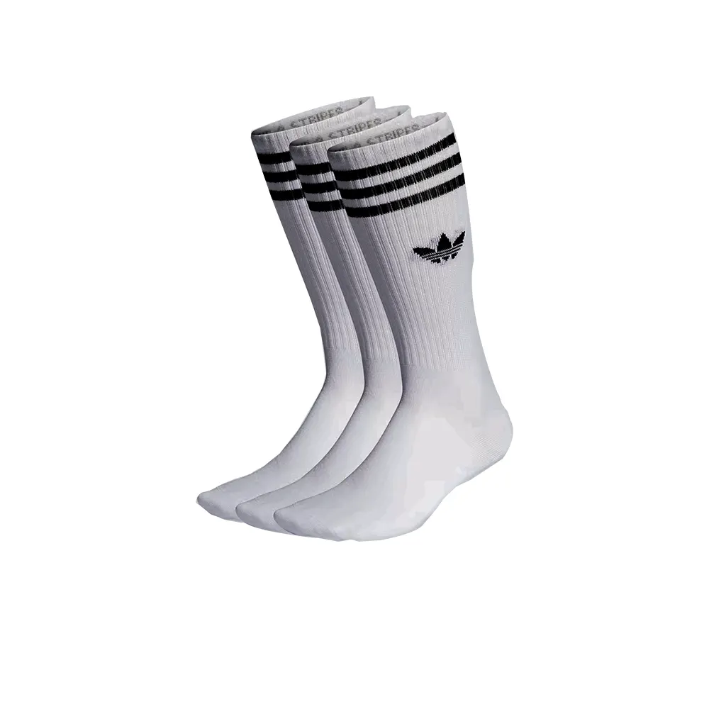 Socks Adidas Solid Crew 3 Pairs White