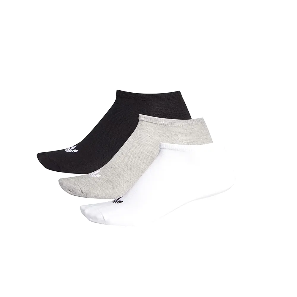 Socks Adidas Trefoil Liner - 3 Pairs Black-White-Grey