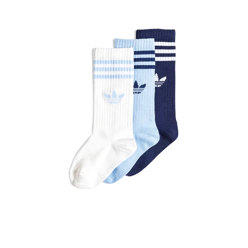 Socks Adidas Crew 3 Pairs Blue White