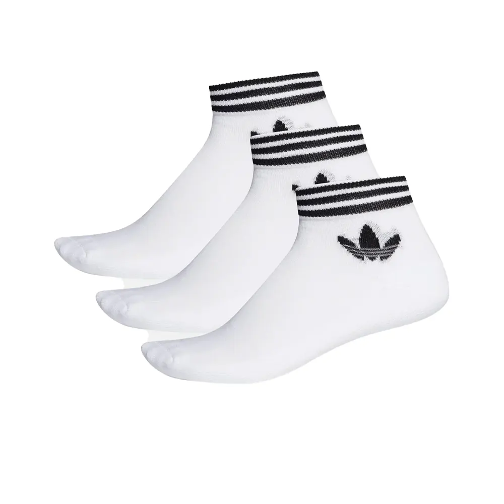 Adidas Island Club Trefoil Ankle Socks (3 Pairs) - Black