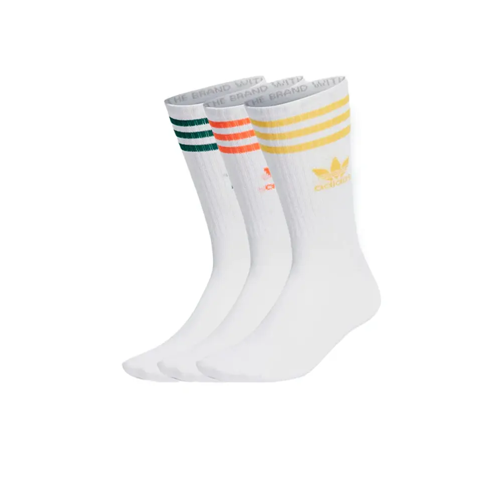 Socks Adidas Mid Cut Crew 3 Pairs White