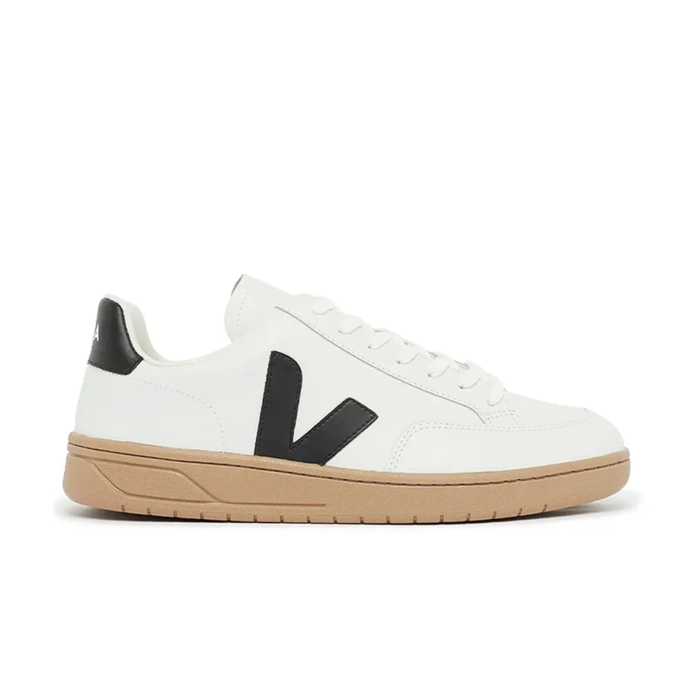 Veja V-12 Leather White Black Dune M