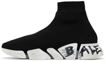 Balenciaga Speed 2.0 Sneaker ‘Worn-Out Graffiti – Black’