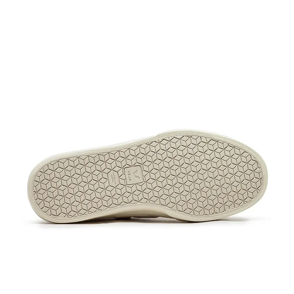 Veja Campo Fured Leather White Light Grey