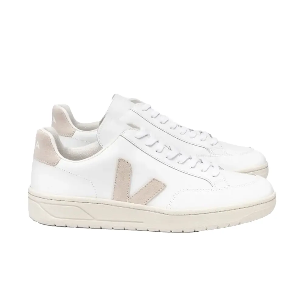 Veja V-12 Leather White Sable