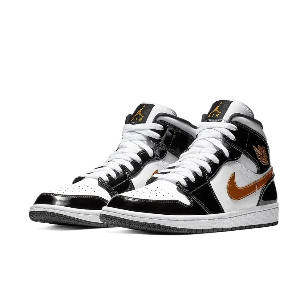 Air Jordan 1 Mid Patent SE ‘Black Gold’