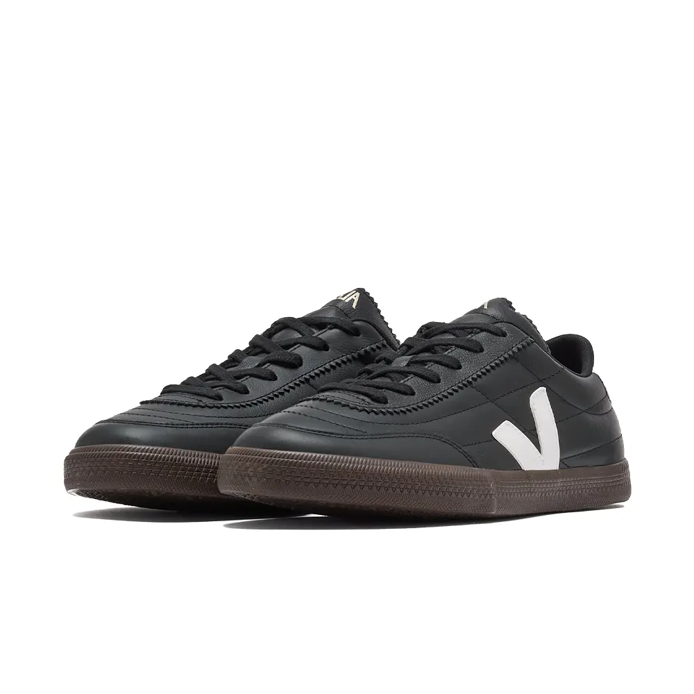 Veja Panenka Leather Black White