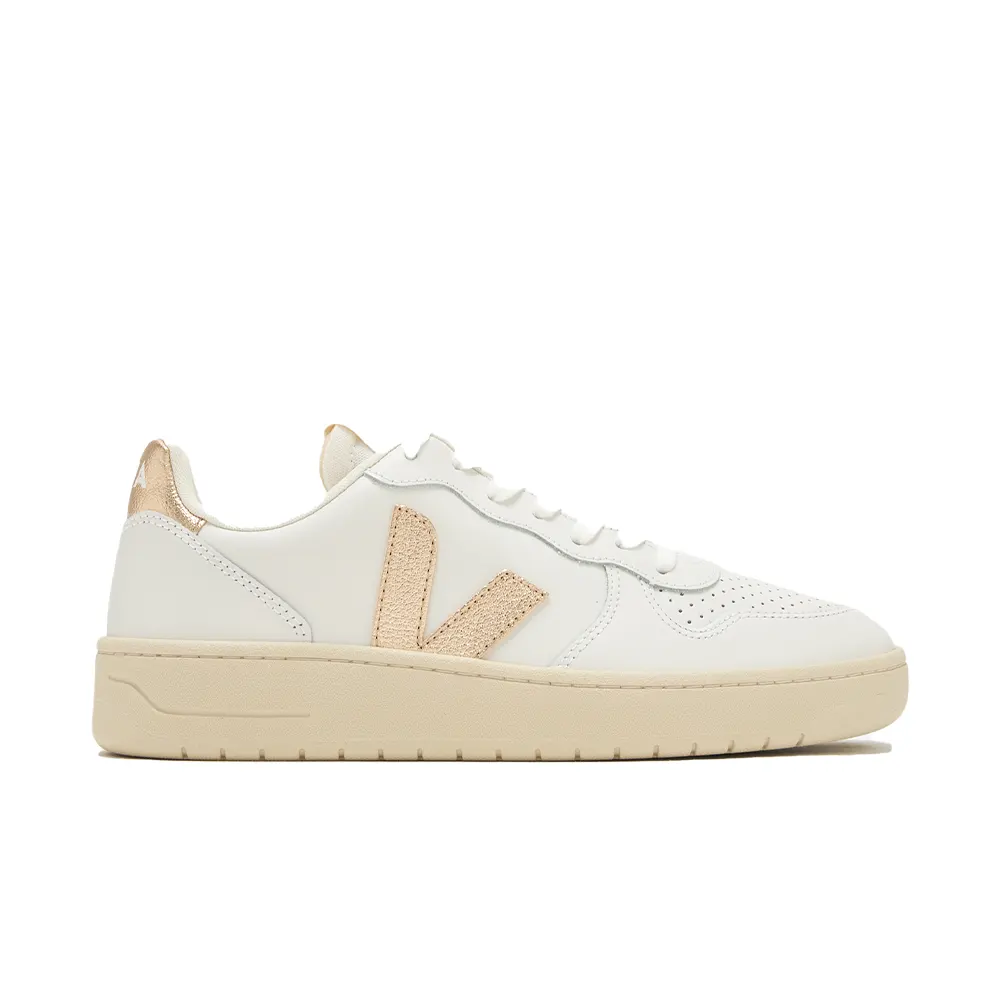 Veja V-10 جلد أبيض بلاتين