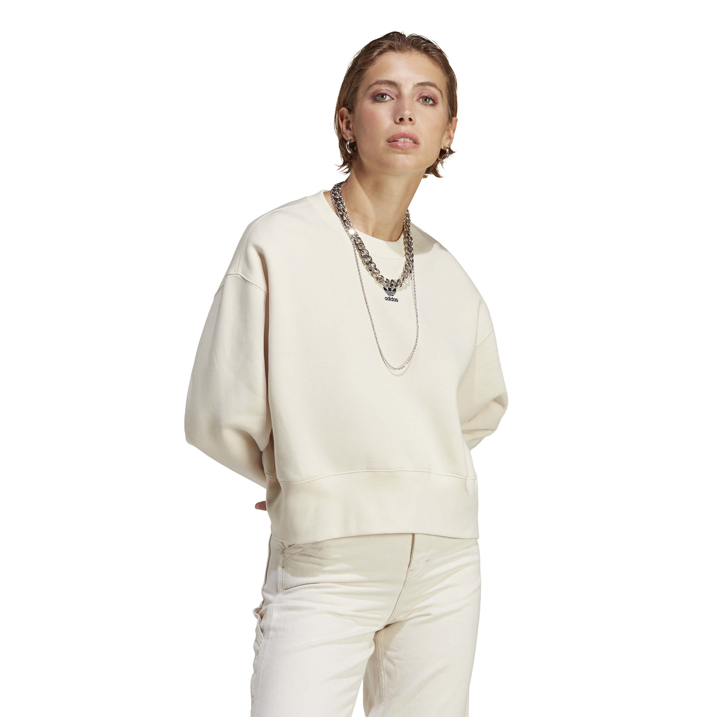 Adidas Sweat Shirt Wonder White W
