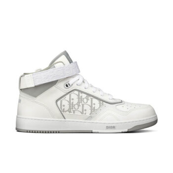 Dior B27 High-Top Calf Perfo White Grey