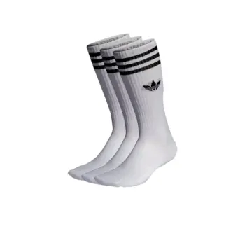 Socks Adidas Solid Crew 3 Pairs White