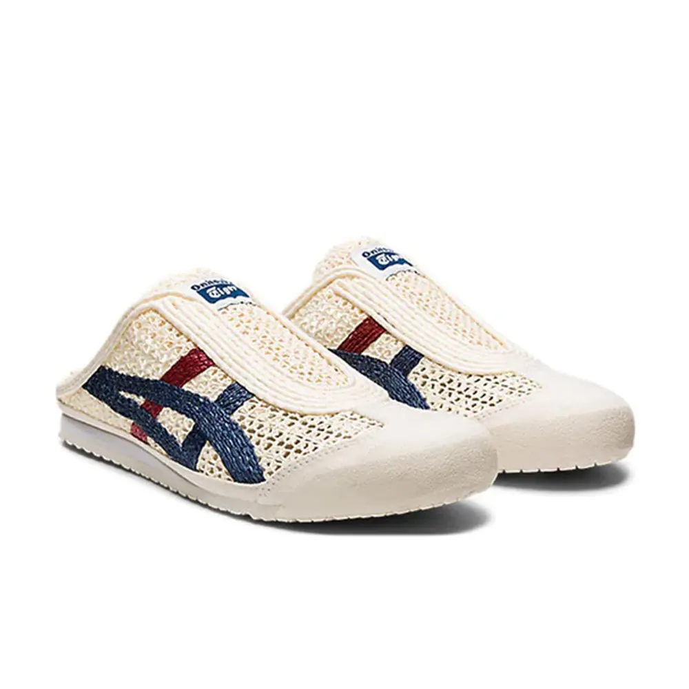 حذاء Onitsuka Tiger Mexico 66 بلون كريمي وأزرق فاتح