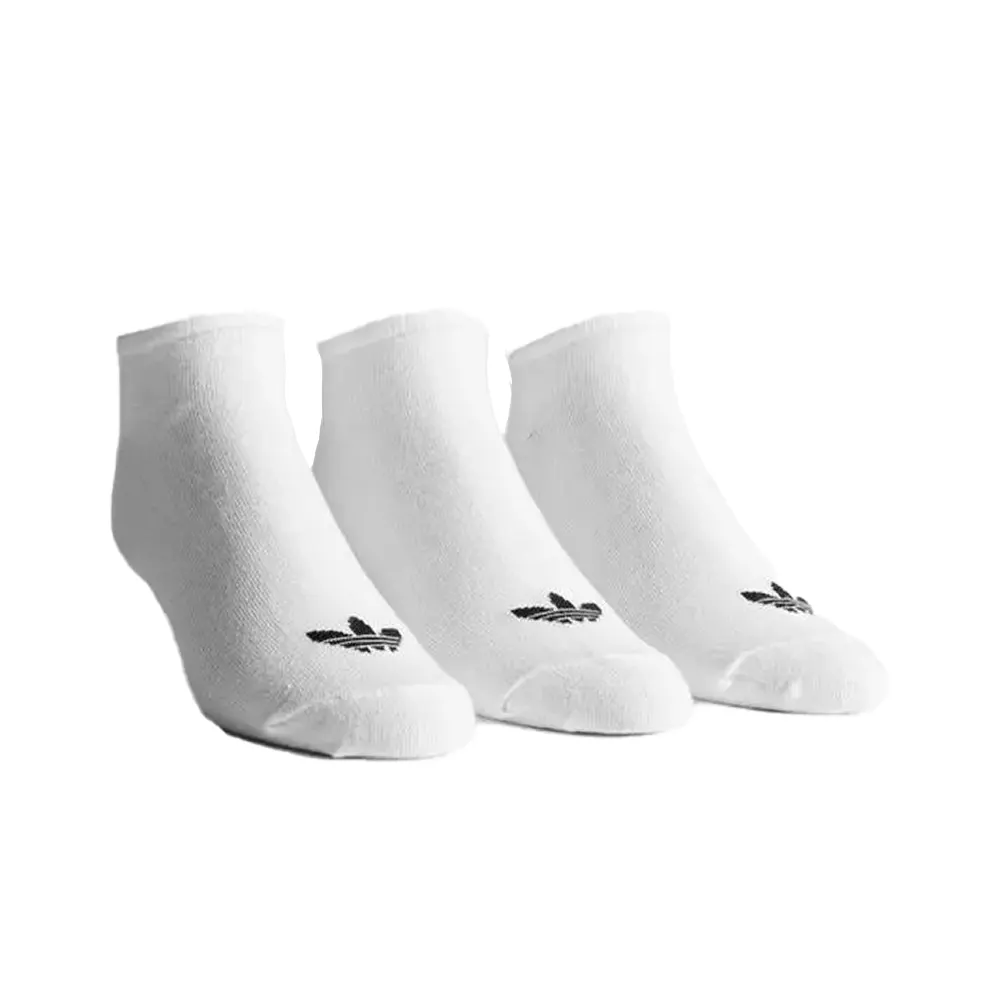 Adidas Socks Trefoil Liner White Black 1 Adidas Socks Trefoil Liner White Black