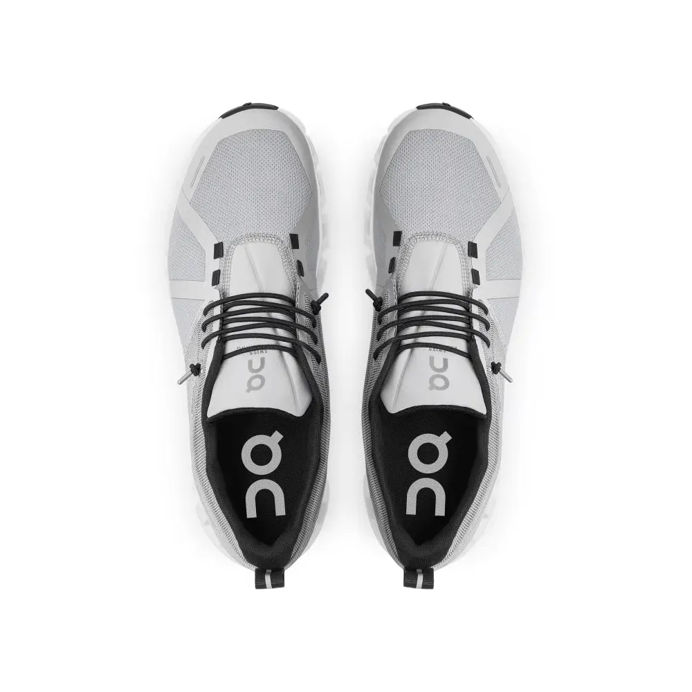 On Running Cloud 5 Waterproof Glacier White W
