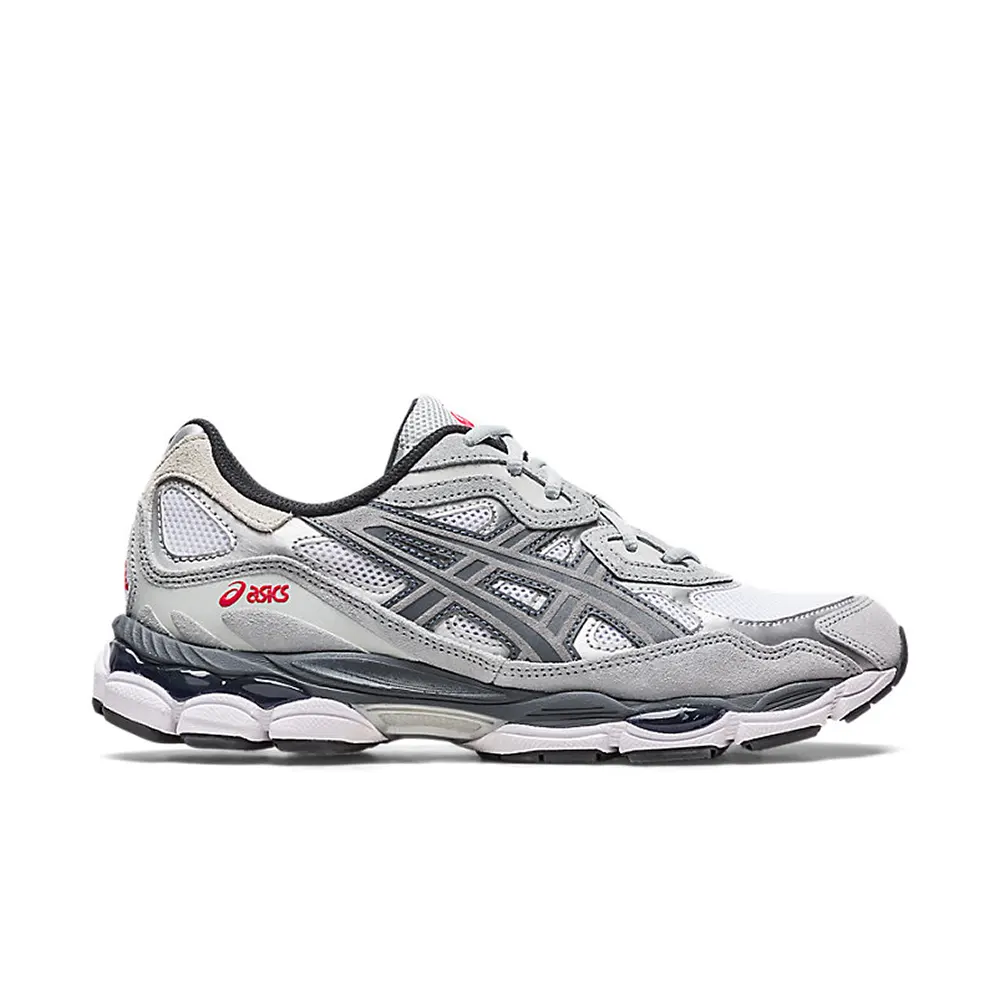 أحذية Asics Gel NYC باللون الأبيض والرمادي الفضي 1 أحذية Asics Gel-NYC باللون الأبيض والرمادي الفضي