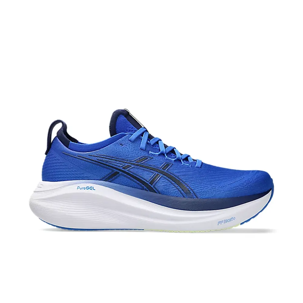 حذاء Asics Gel Nimbus 27 باللون الأزرق الفاتح 1 حذاء Asics Gel Nimbus 27 باللون الأزرق الفاتح