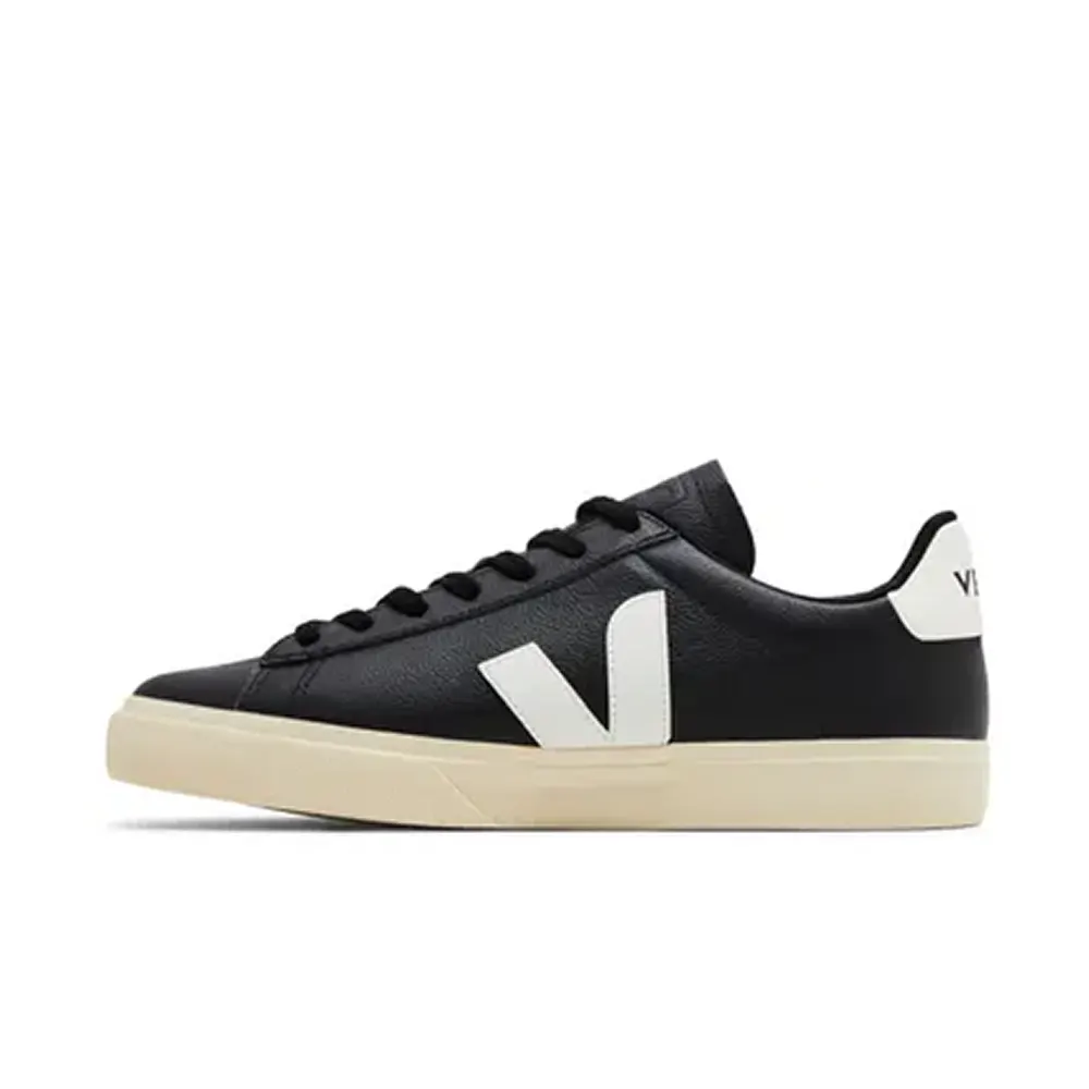 Veja Campo Leather Black White M