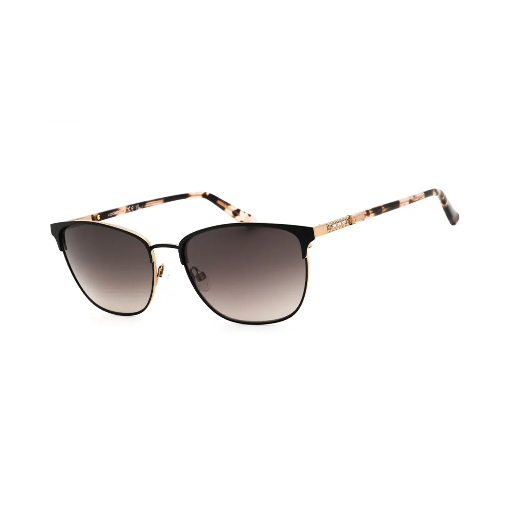 Liz Claiborne Sunglasses L 585/S 0003 9O MTT BLACK/DARK GREY SF